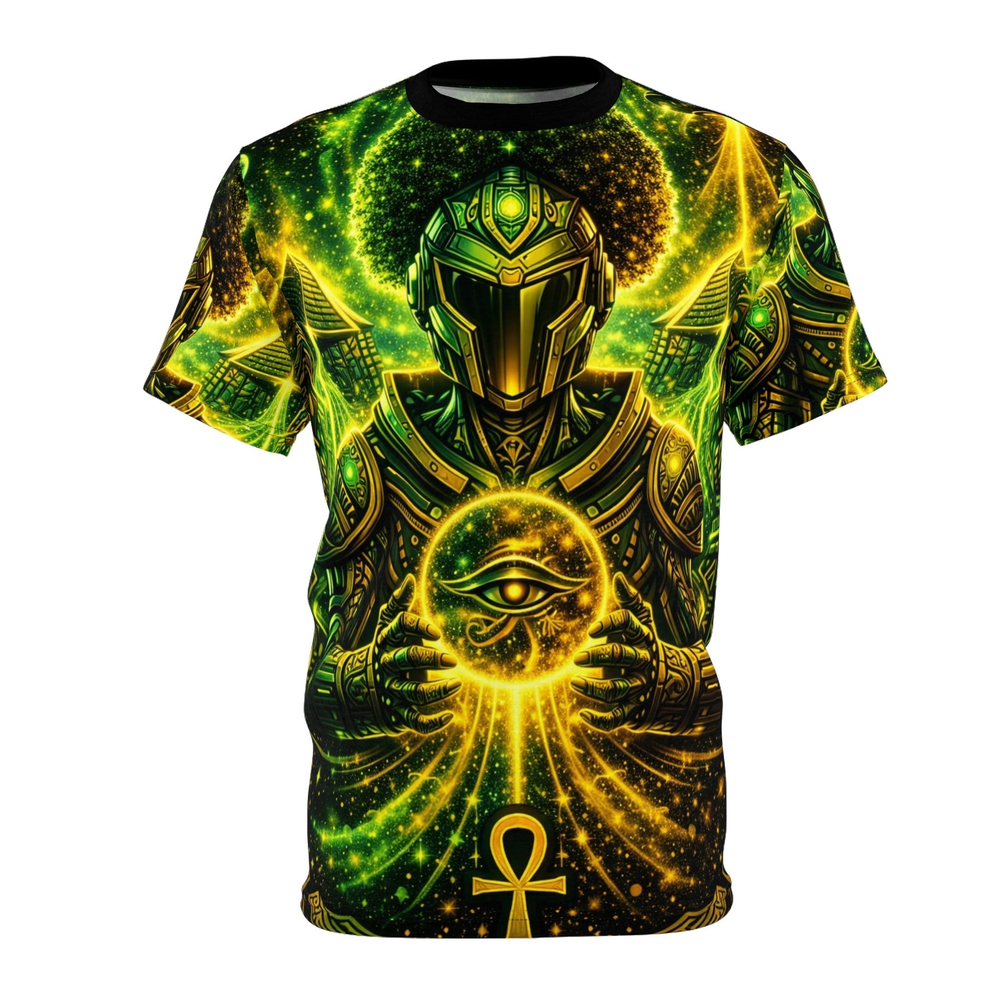 Eye of Horus Cyber Warrior Unisex Cut & Sew Tee (AOP)