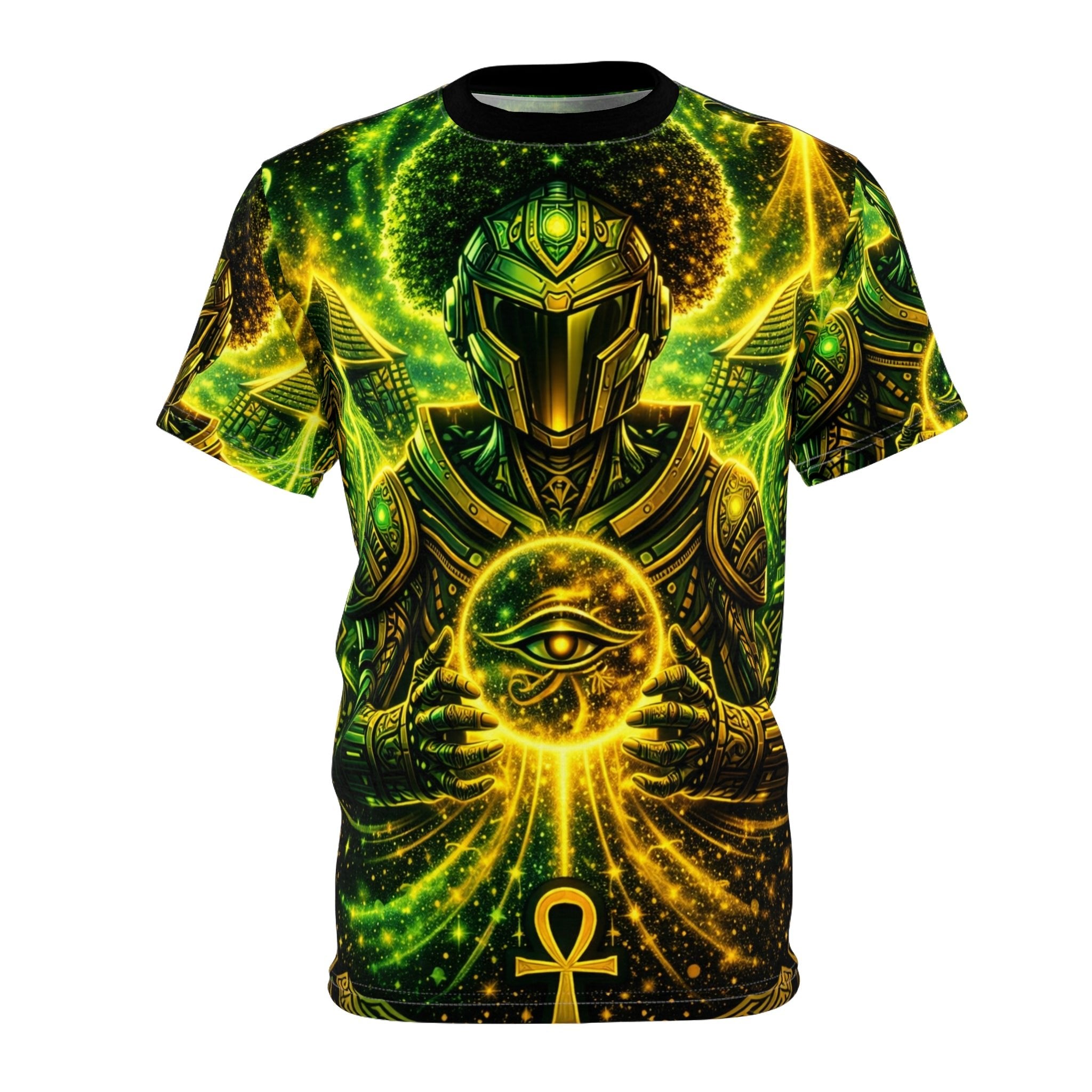 Eye of Horus Cyber Warrior Unisex Cut & Sew Tee (AOP)