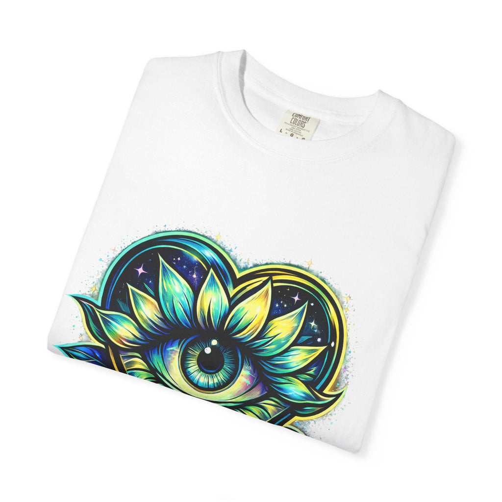 Eye of Love Graphic T-Shirt — "Love Wins All" Spiritual Lotus Tee Printify