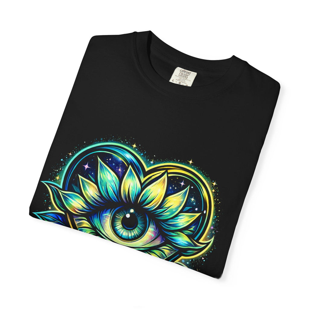 Eye of Love Graphic T-Shirt — "Love Wins All" Spiritual Lotus Tee Printify