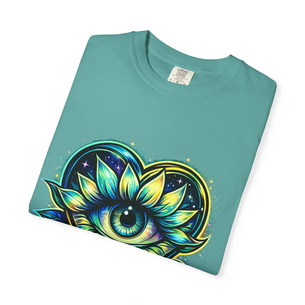 Eye of Love Graphic T-Shirt — "Love Wins All" Spiritual Lotus Tee Printify