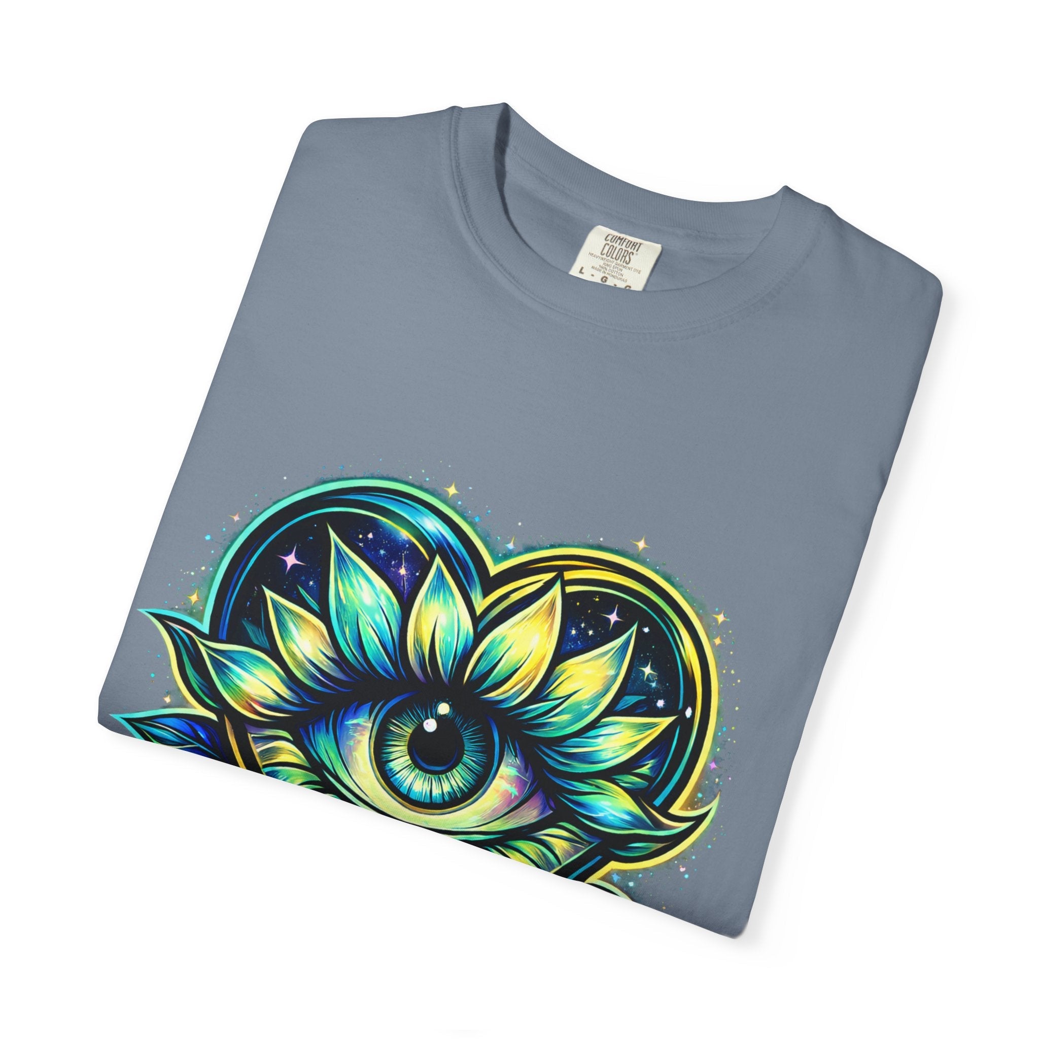 Eye of Love Graphic T-Shirt — "Love Wins All" Spiritual Lotus Tee Printify