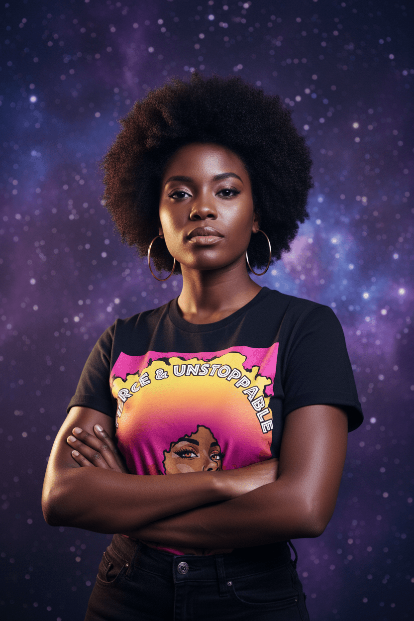 Fierce & Unstoppable - Cosmic Nebula Editorial