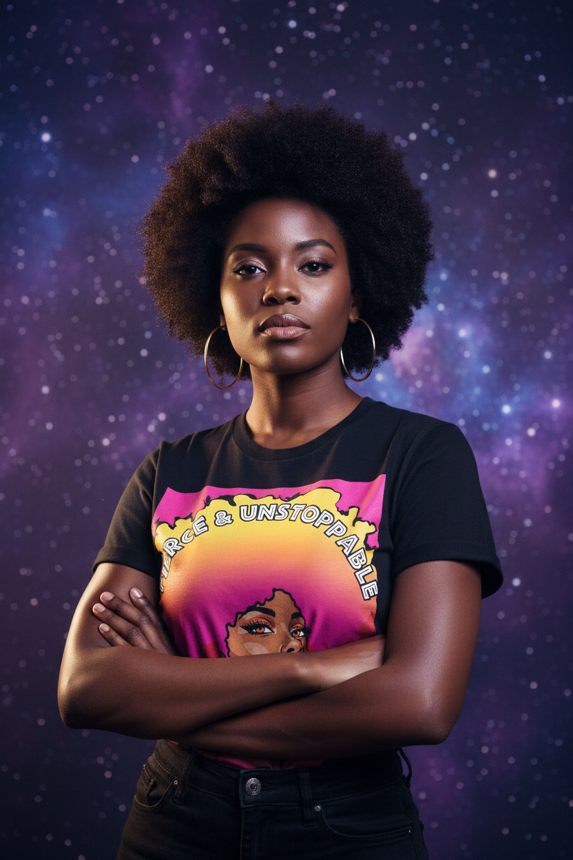 Fierce & Unstoppable - Cosmic Nebula Editorial