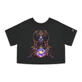 Galactic Empress Cropped Tee — Cosmic Queen Graphic Shirt Printify