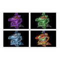 Galactic Tornado Sticker Sheet — Colorful Space Planet Decals Printify