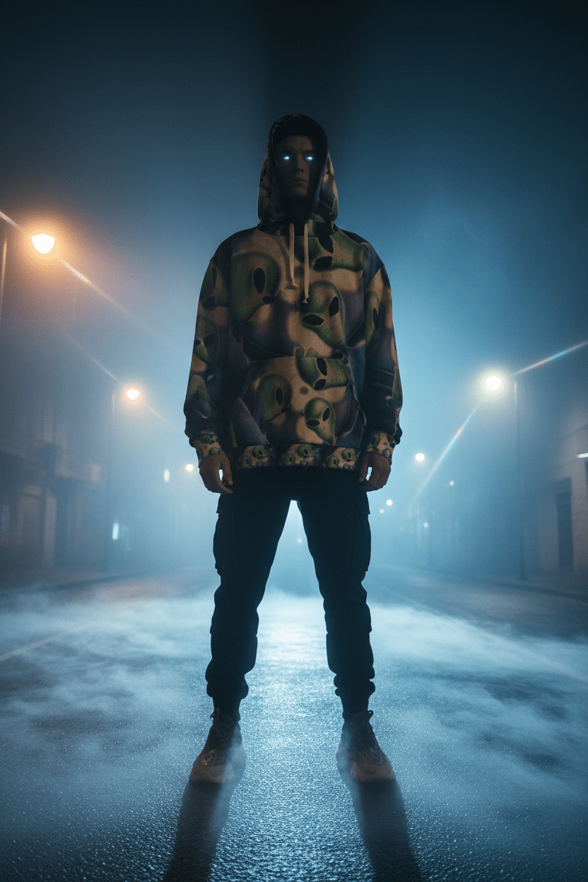 Foggy Night Street