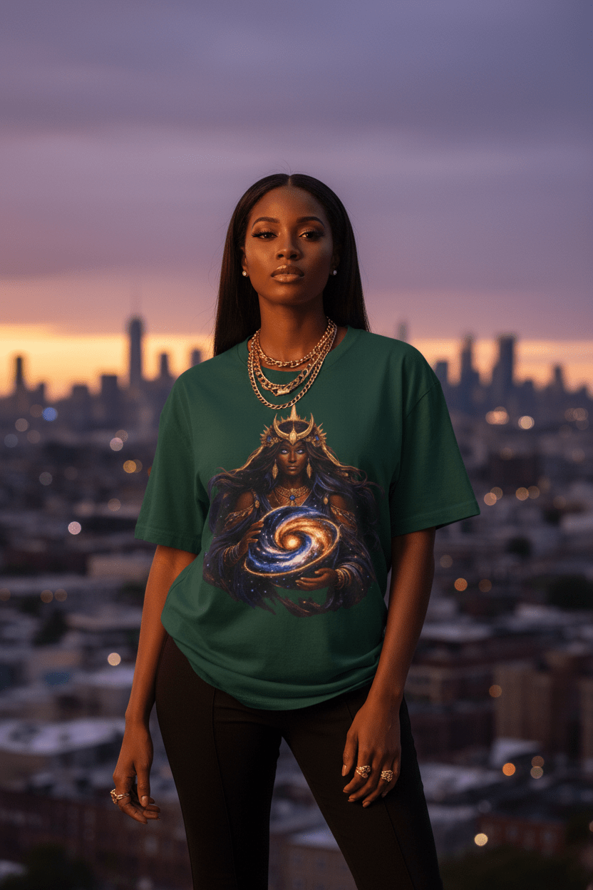 Galaxy Queen Tee — Lifestyle
