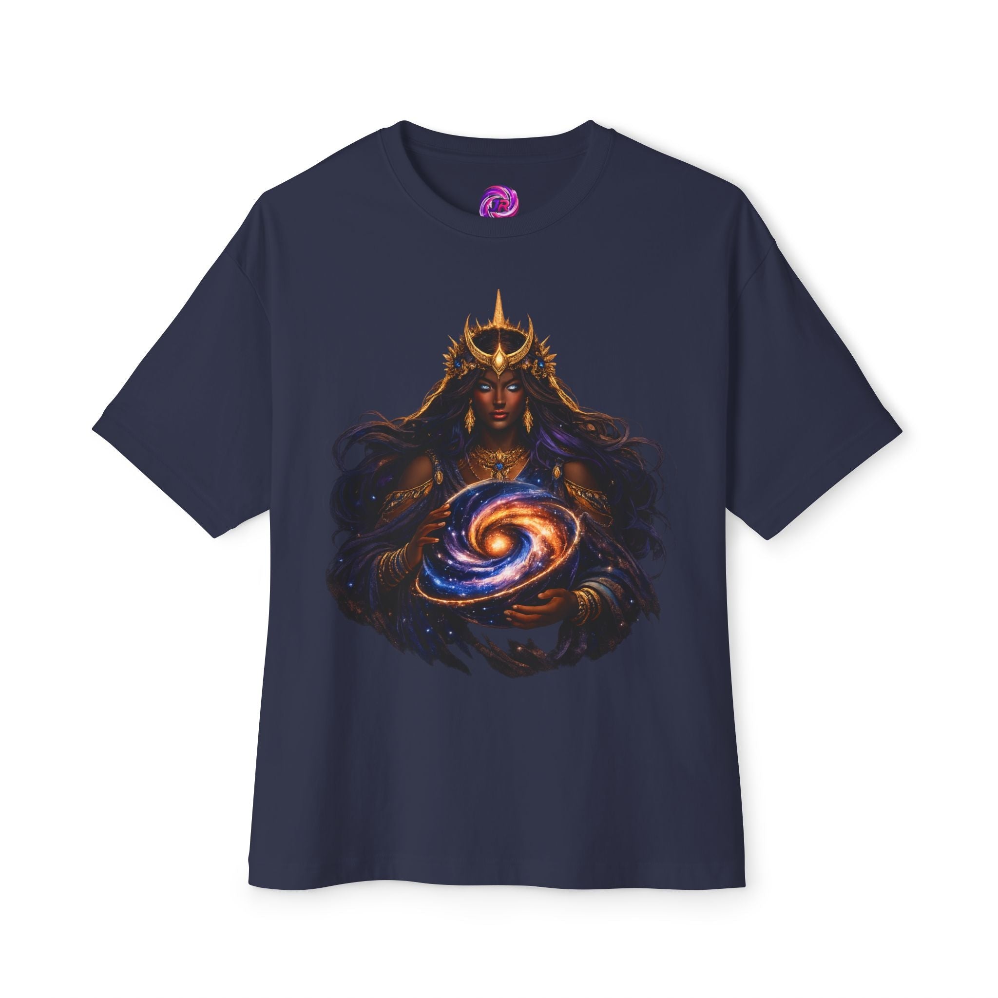 Galaxy Queen Tee | Cosmic Goddess Unisex Oversized Boxy Tee