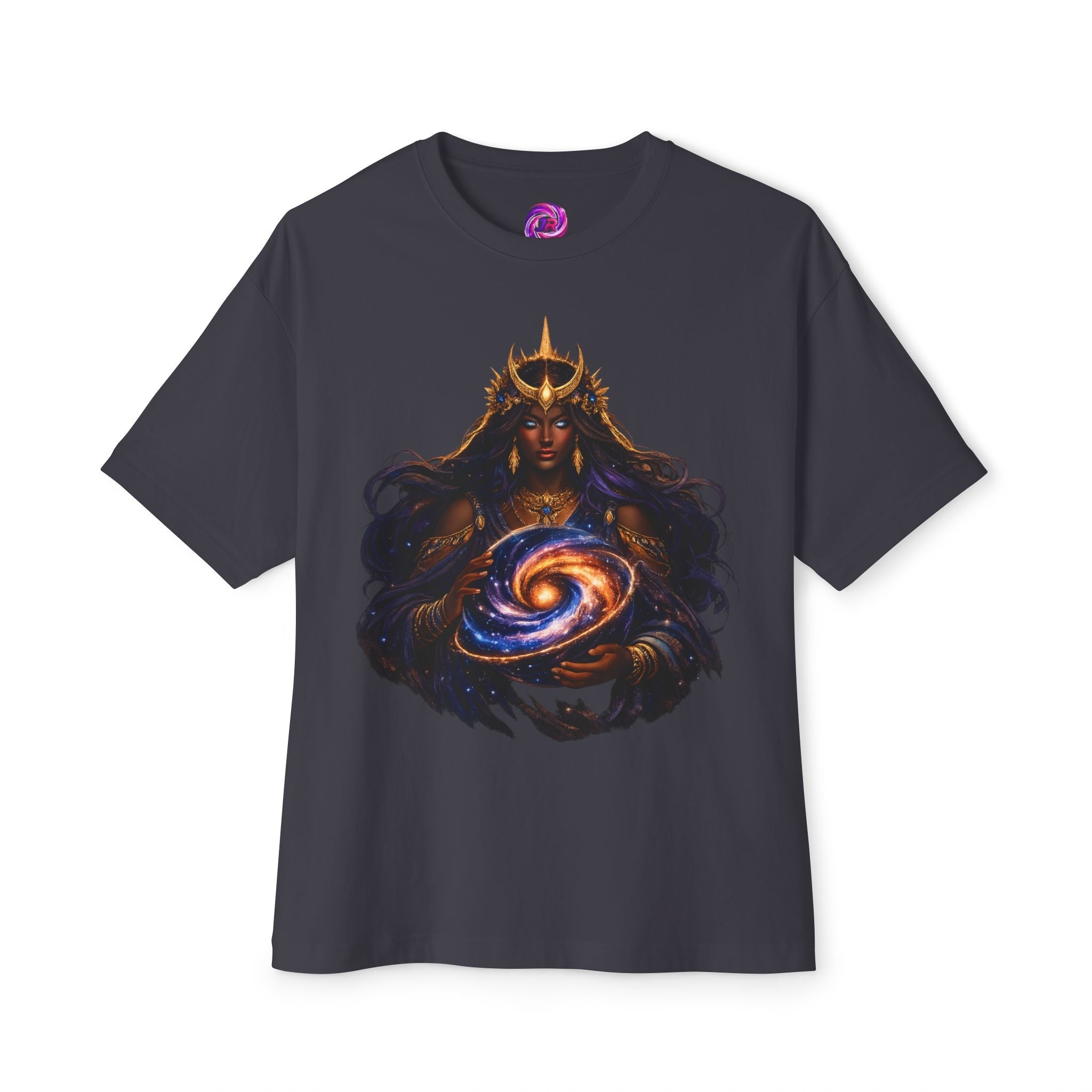Galaxy Queen Tee | Cosmic Goddess Unisex Oversized Boxy Tee