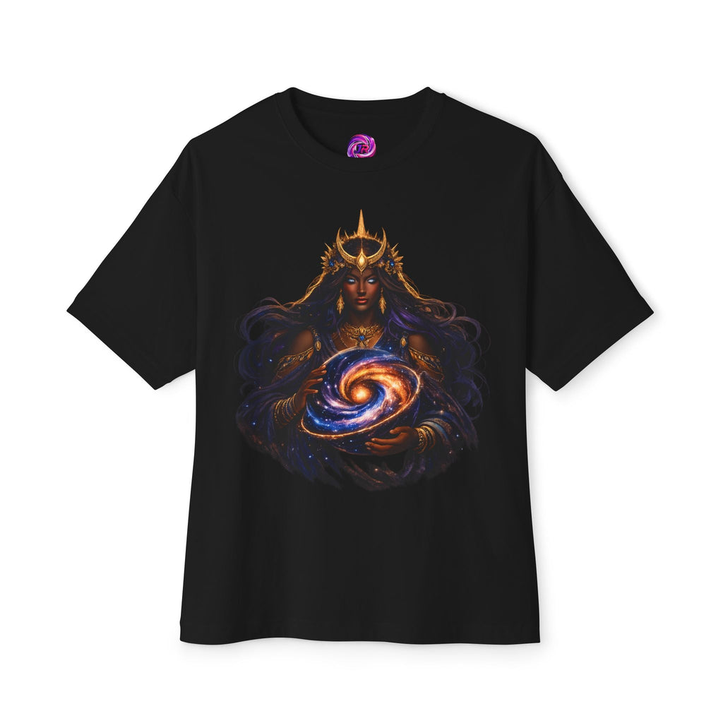 Galaxy Queen Tee | Cosmic Goddess Unisex Oversized Boxy Tee