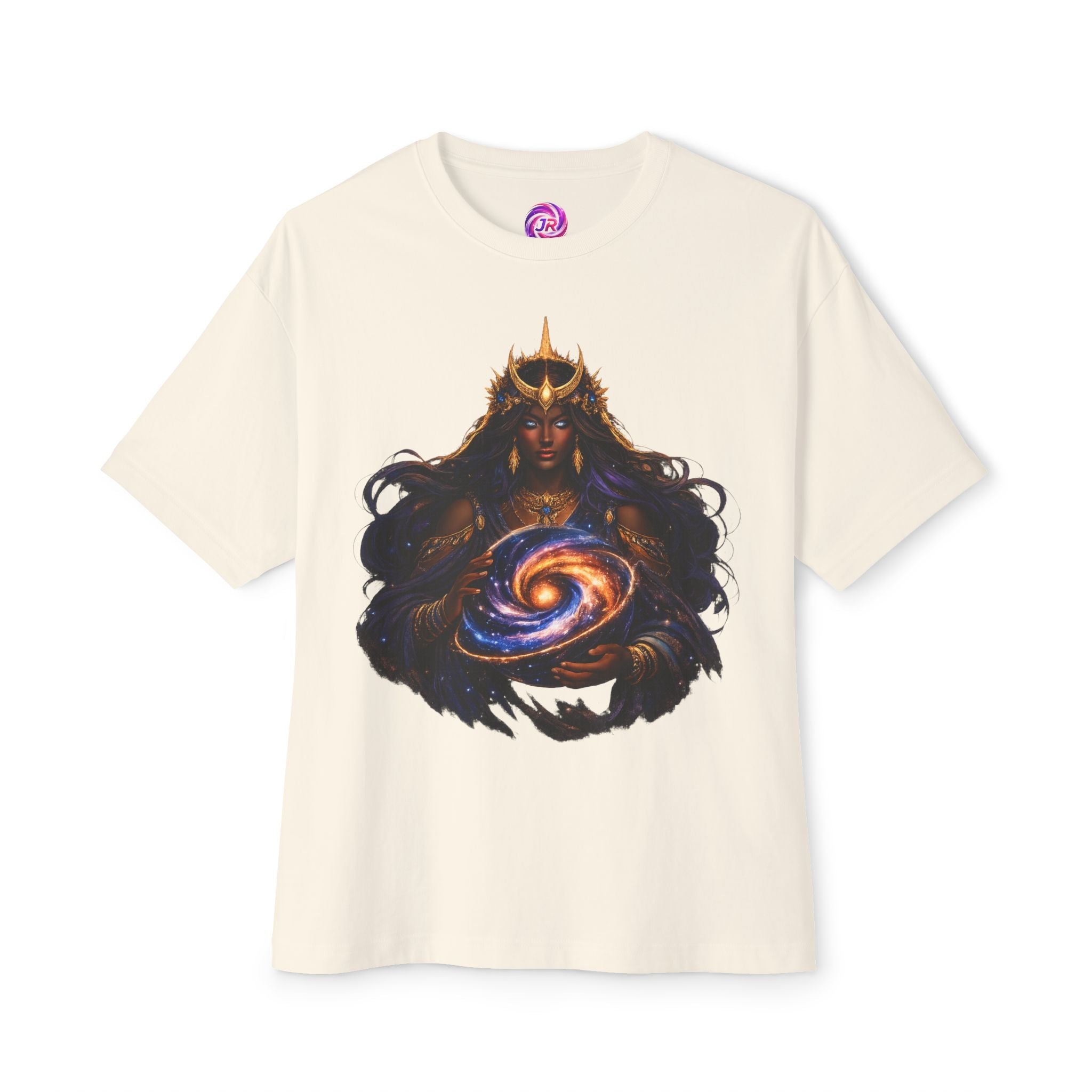 Galaxy Queen Tee | Cosmic Goddess Unisex Oversized Boxy Tee