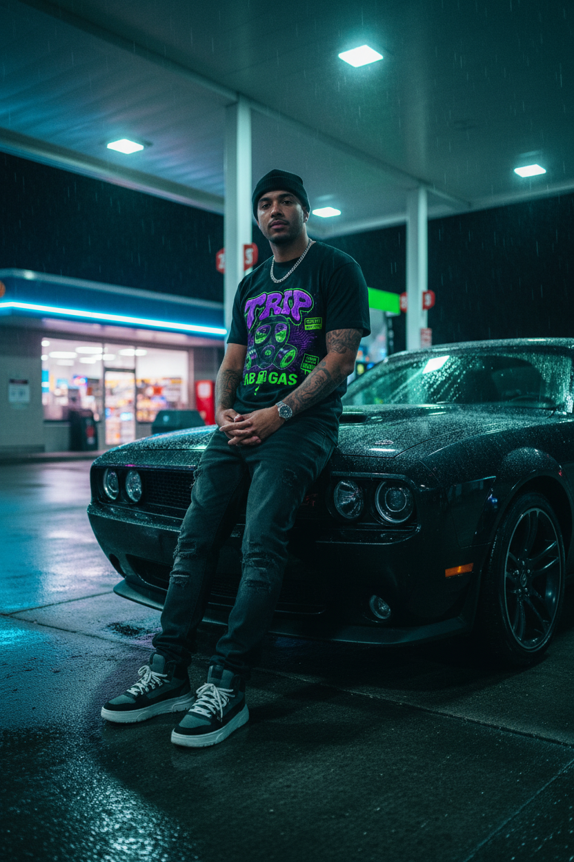 Gas Station Night