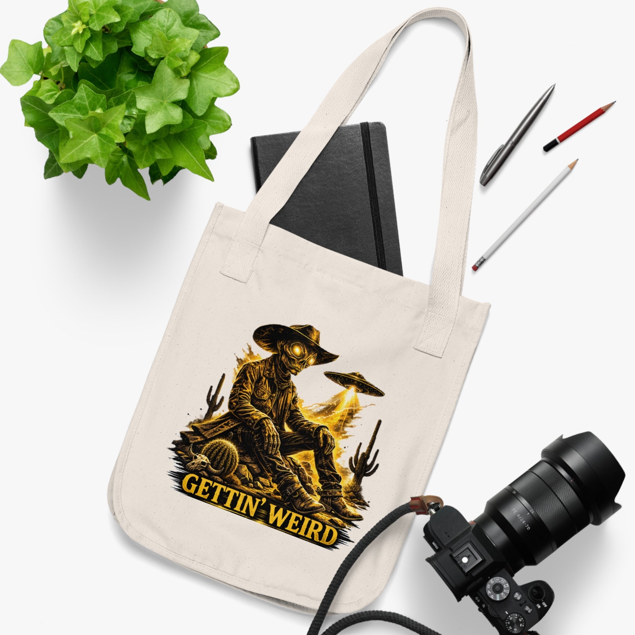 Gettin' Weird Organic Canvas Tote Bag