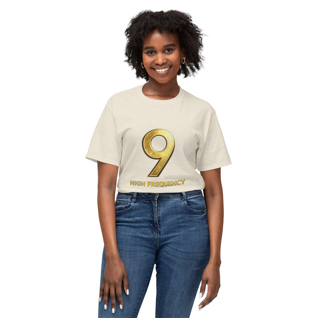 Gold Frequency 9 – Elevated Mindset Tee Printify