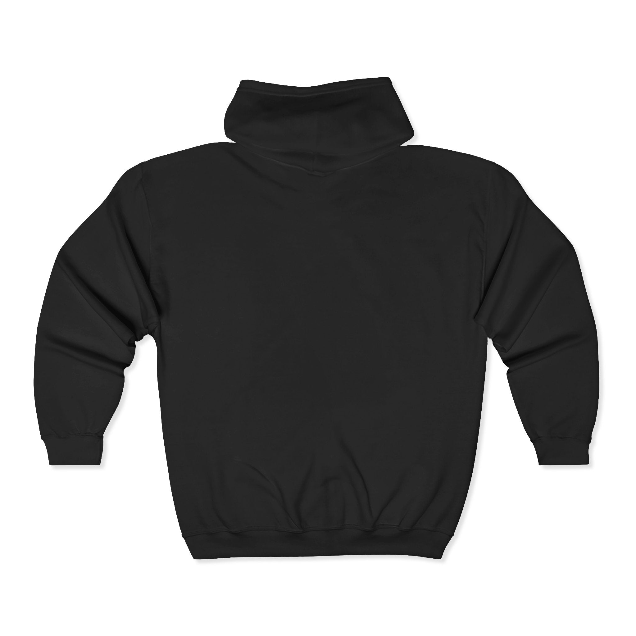 Gold Number 9 Zip Hoodie — Minimalist Lucky 9 Anniversary Sweatshirt Printify