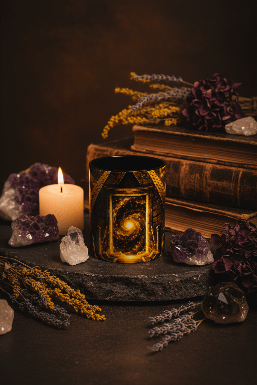 Golden Portal Mug — Crystal Altar