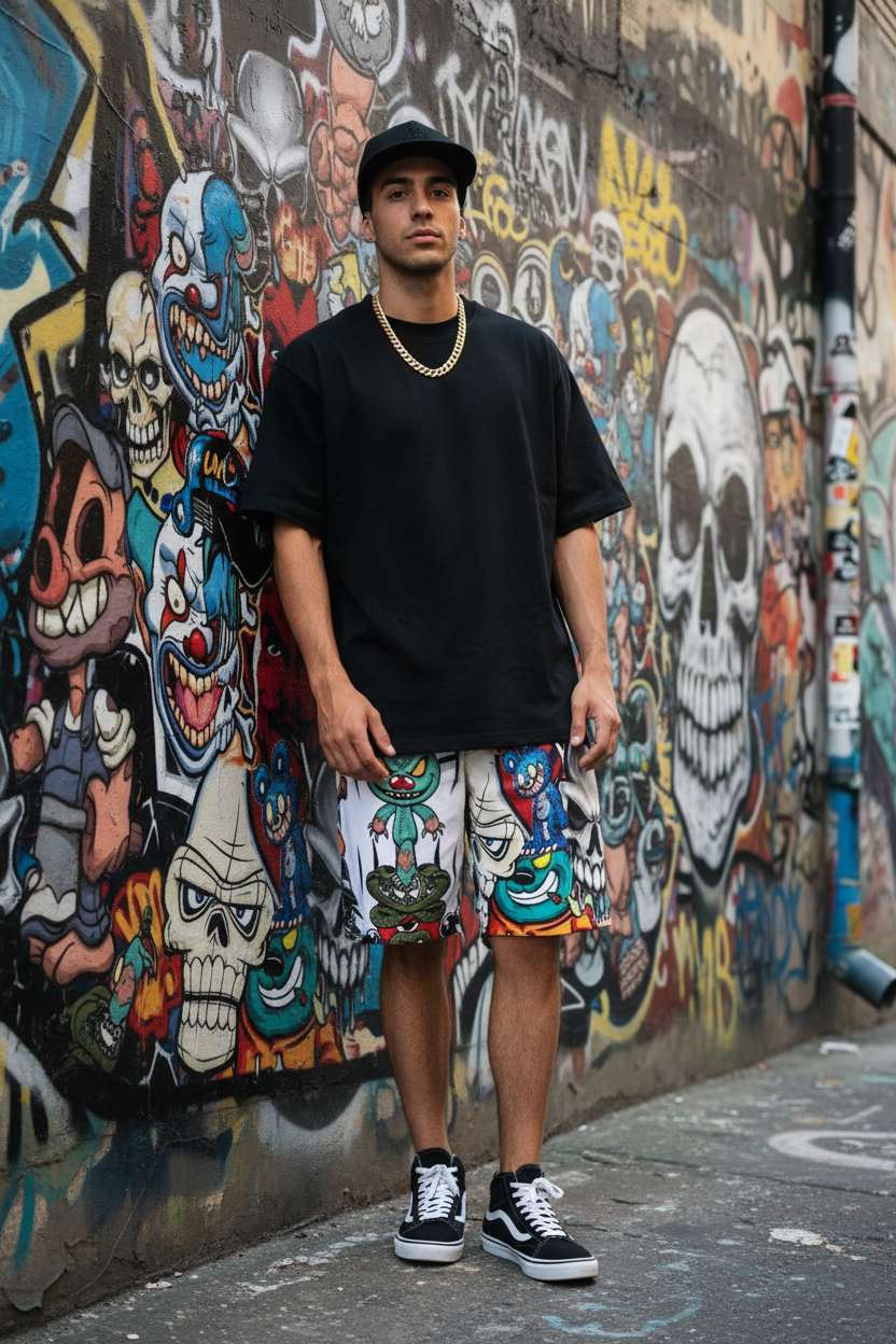 Graffiti Villain Shorts — Urban Streetwear