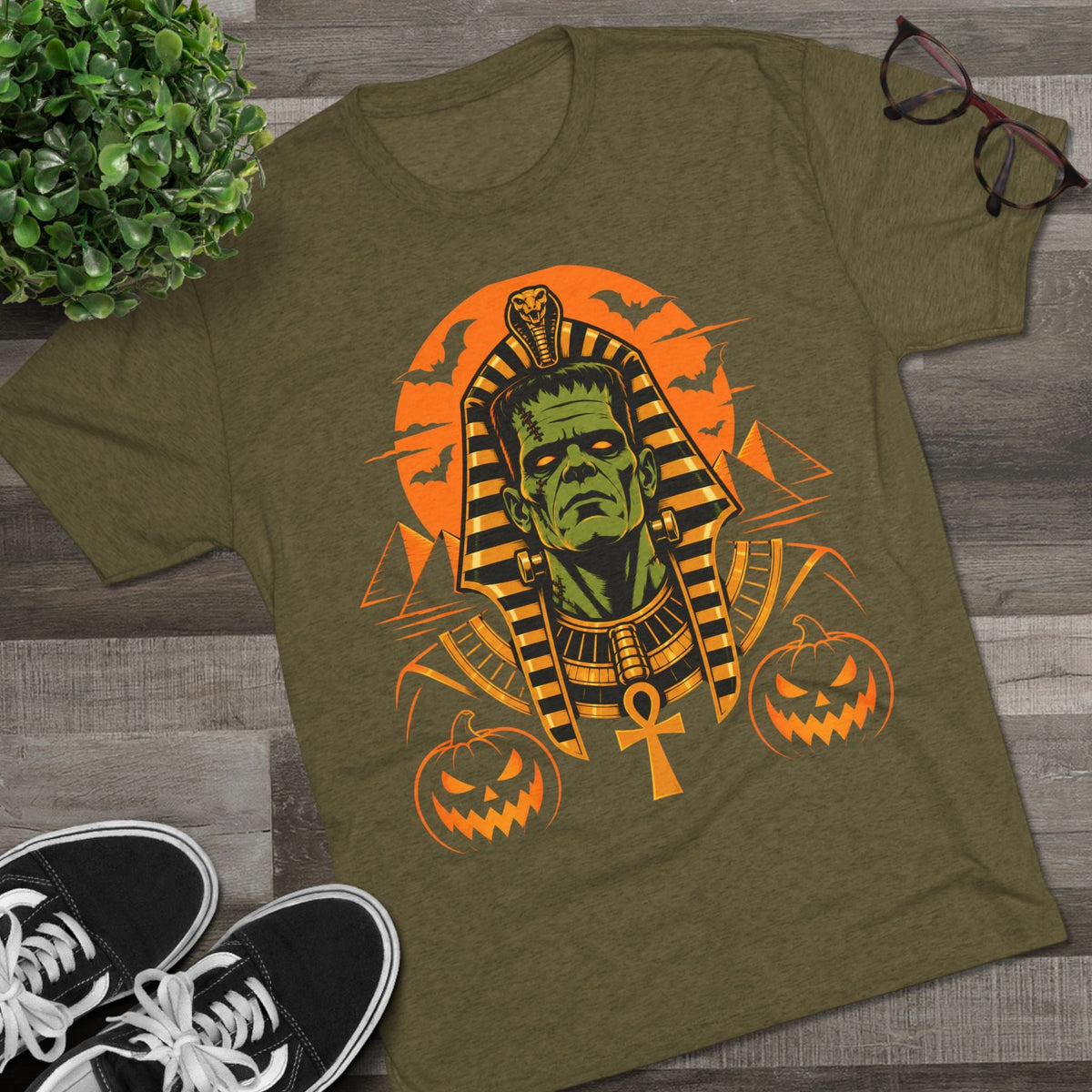 Frankenstein Pharaoh Halloween T-Shirt