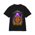 Halloween Pumpkin Pharaoh T‑Shirt — Alien UFO Abduction Graphic Tee
