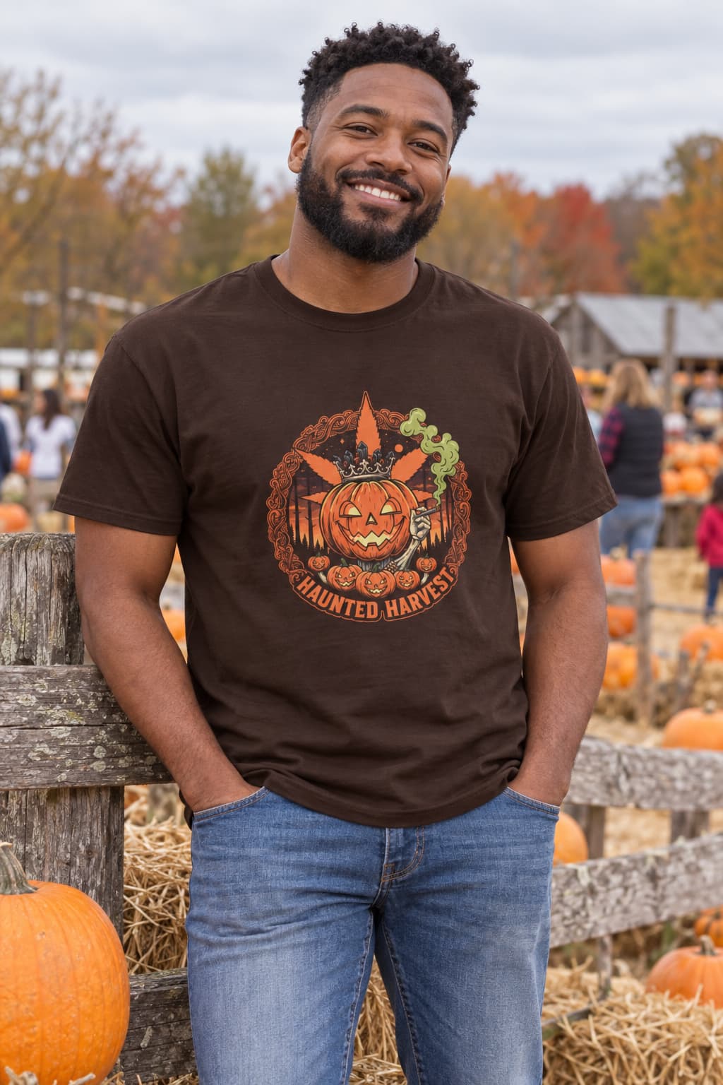 Haunted Harvest Pumpkin Tee | Spooky Halloween Streetwear