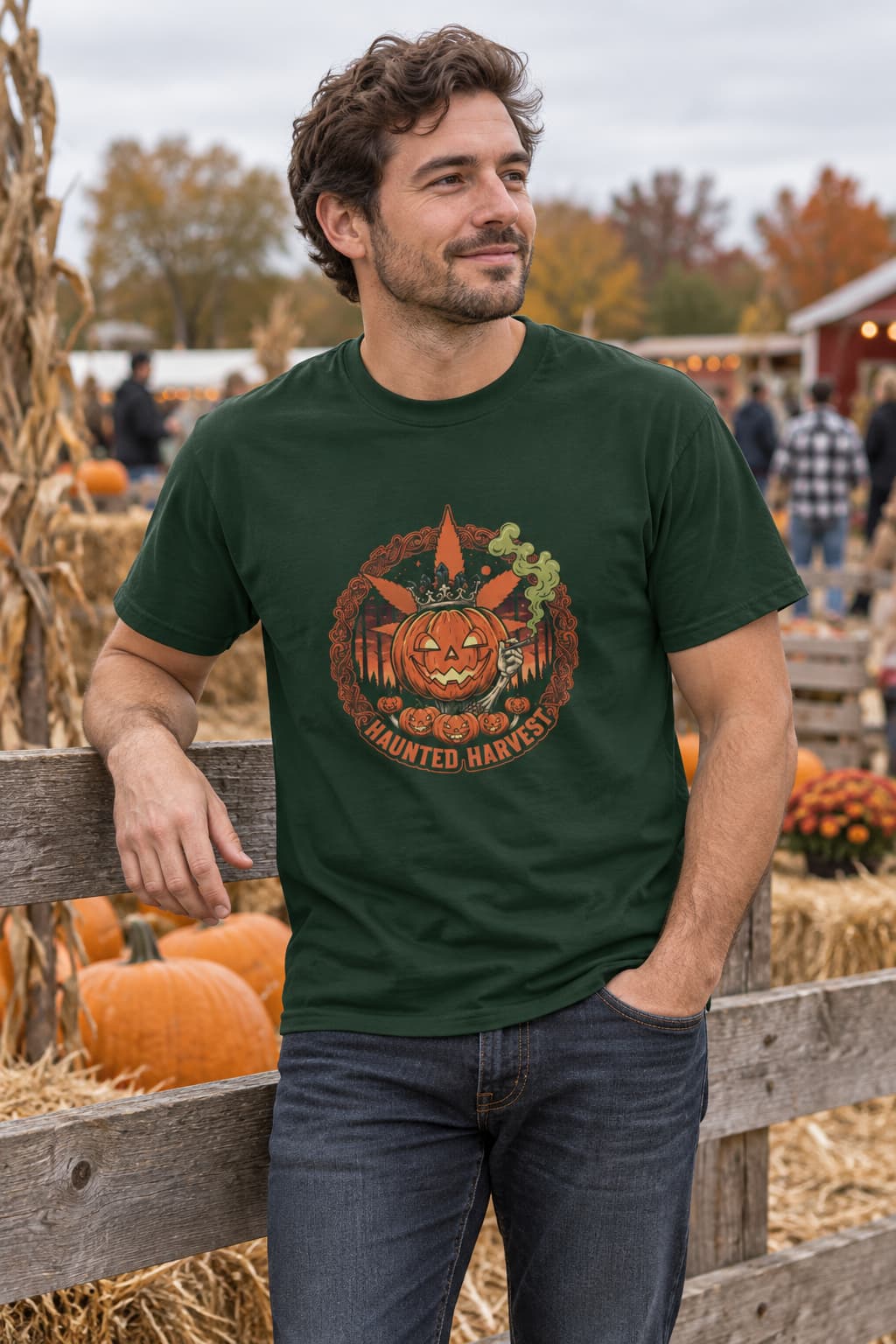 Haunted Harvest Pumpkin Tee | Spooky Halloween Streetwear