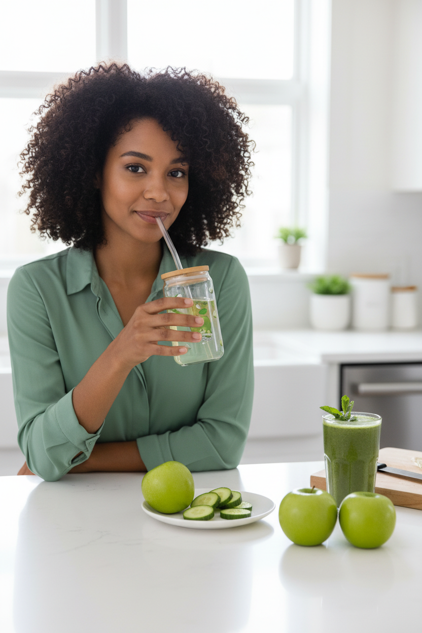 Healthy Kitchen - Green Apple Sipper