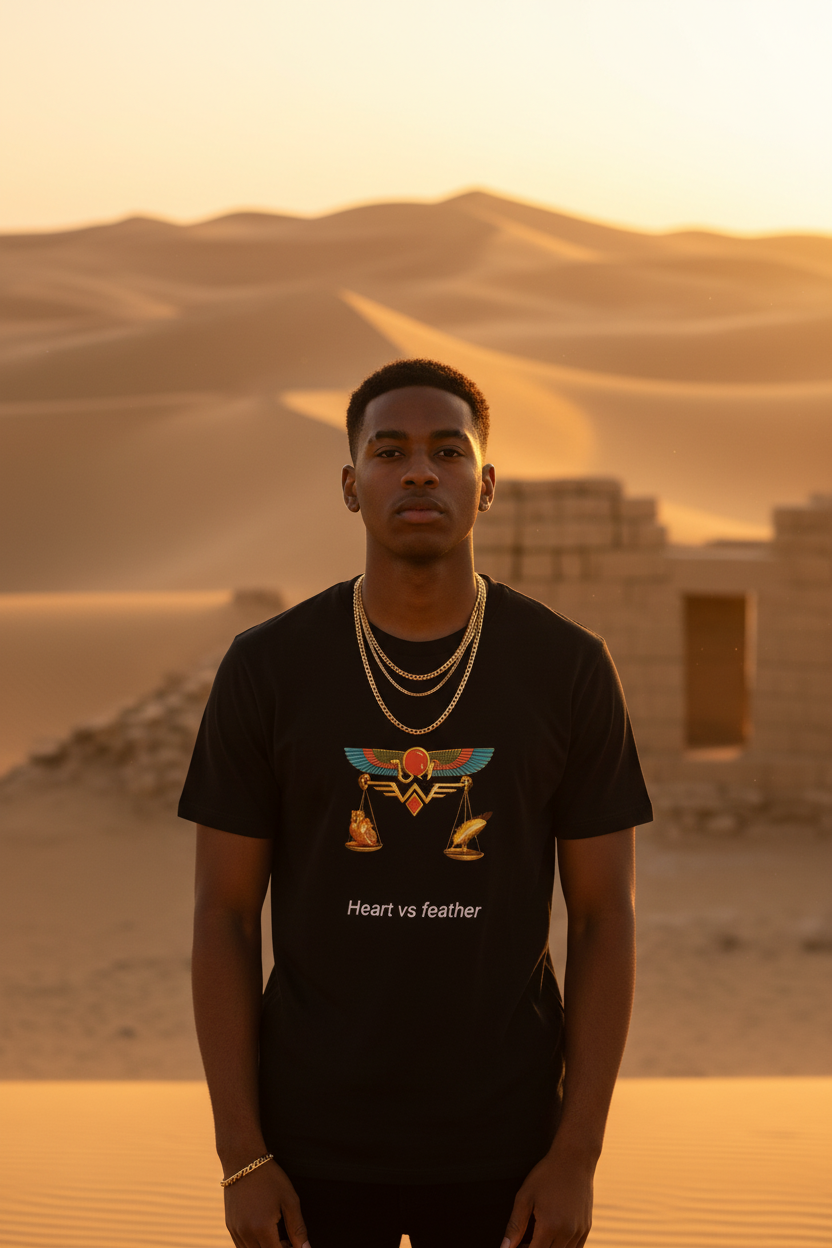 Heart vs Feather — Desert Golden Hour Lifestyle