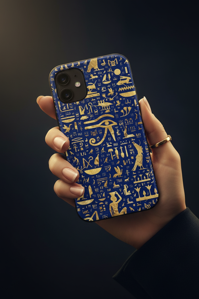 Hieroglyphics Case — Hand Holding Luxury