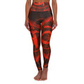Vibrant Mosaic High-Waisted Yoga Leggings — Women's Colorful AOP