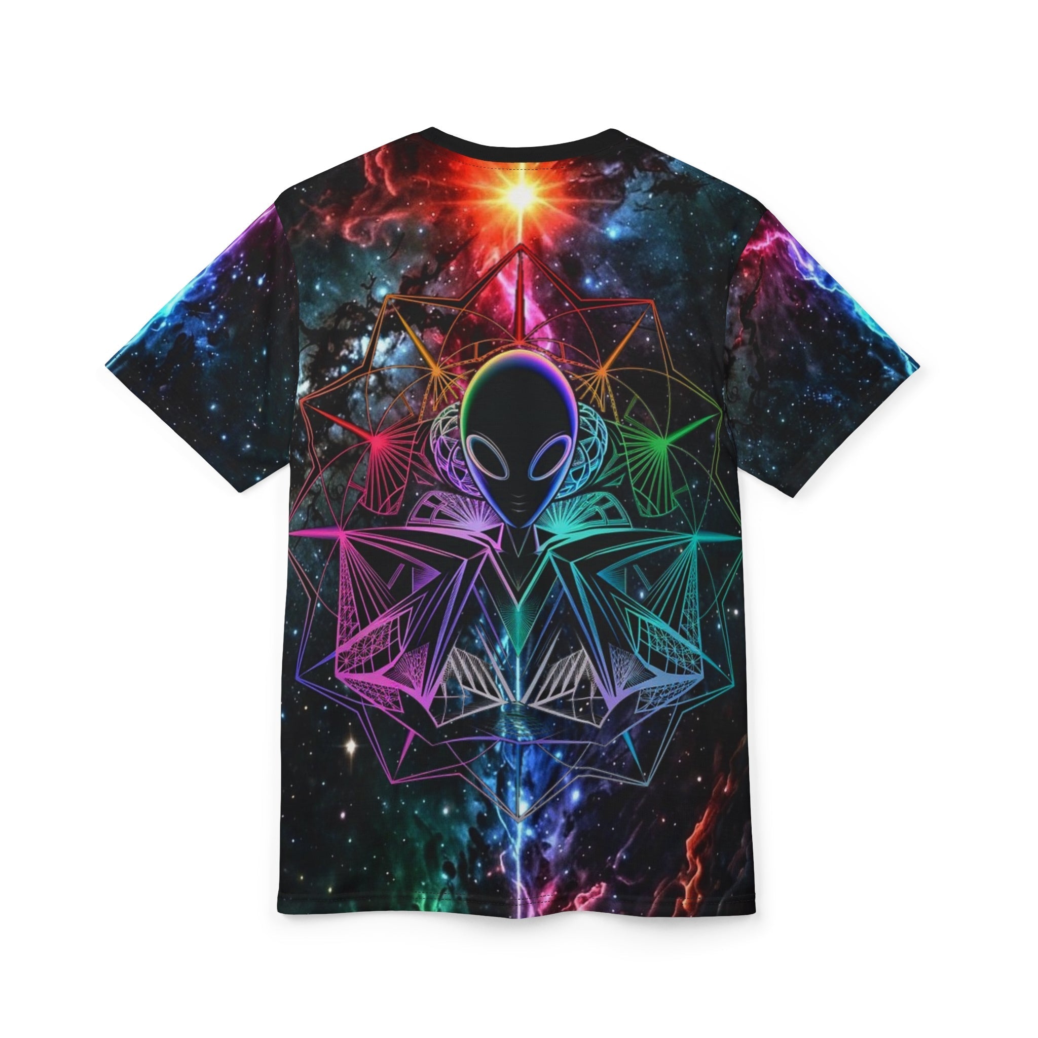 👽 Higher Frequency Alien — All-Over Print Tee Printify