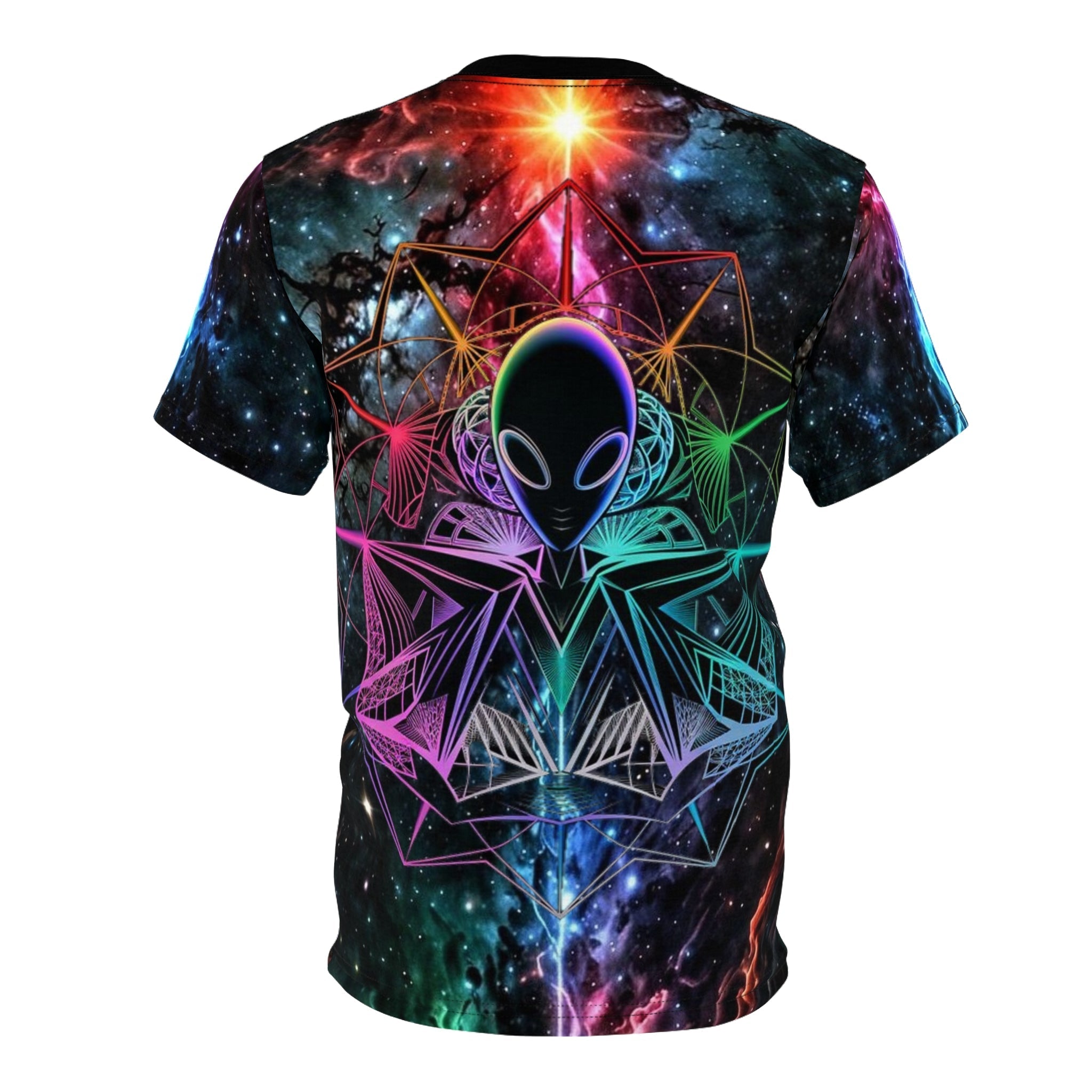 👽 Higher Frequency Alien — All-Over Print Tee Printify