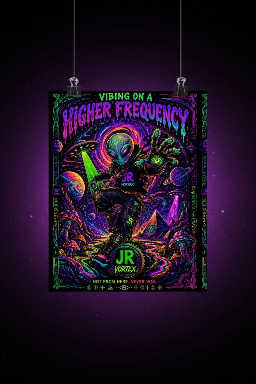 Higher Frequency Alien Poster