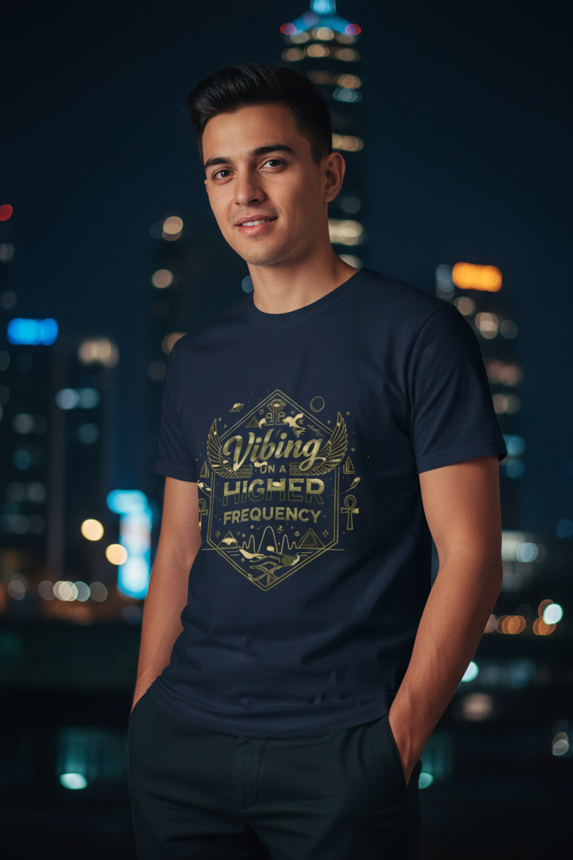 Higher Frequency Navy — Blue Gold Night Lifestyle