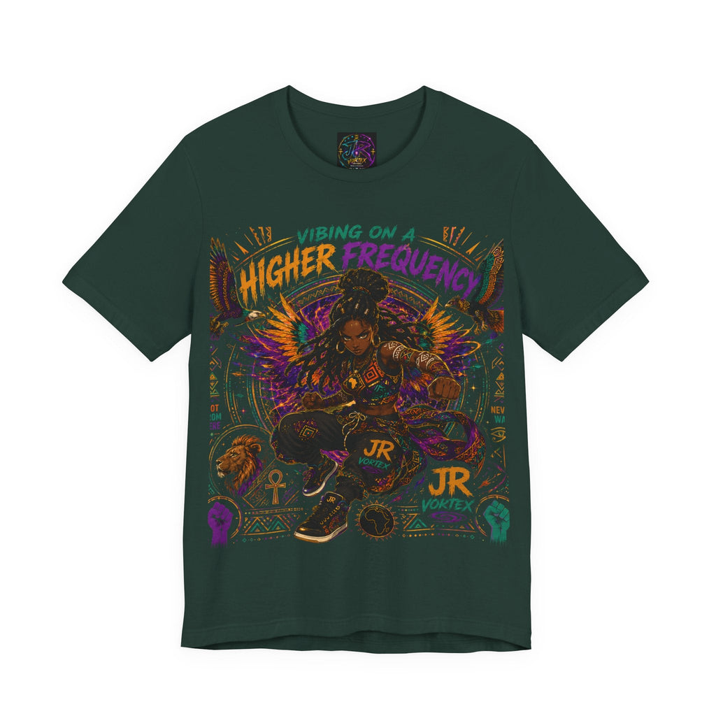 Higher Frequency Warrior Tee — JR Vortex Ancient Power Limited Edition.