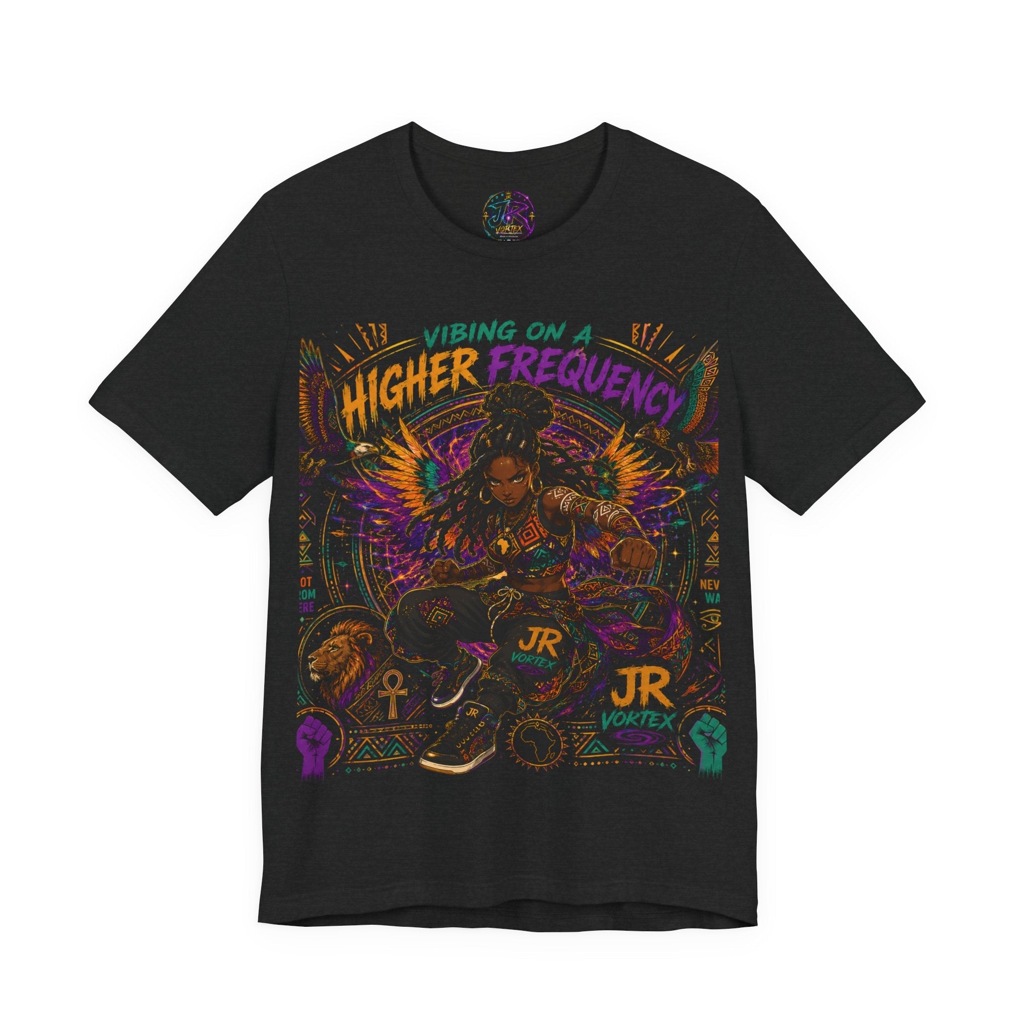 Higher Frequency Warrior Tee — JR Vortex Ancient Power Limited Edition.