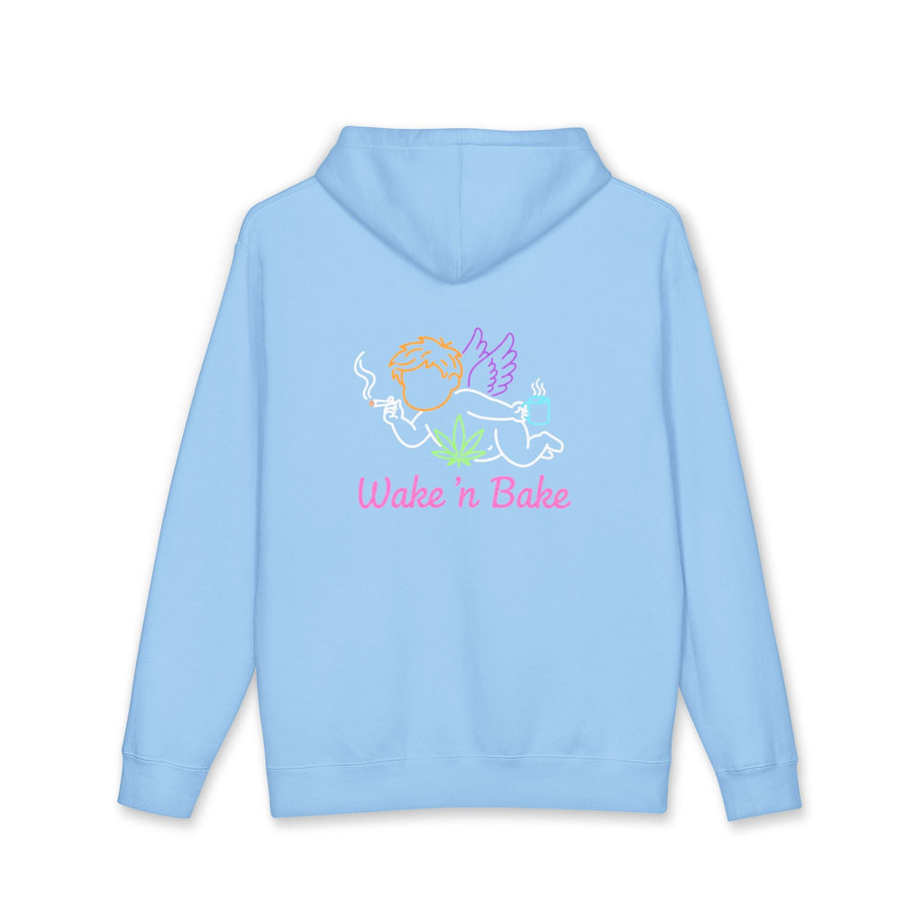 Hoodie - "Baked & Bliss" Retro Sunset Cannabis Graphic Hoodie