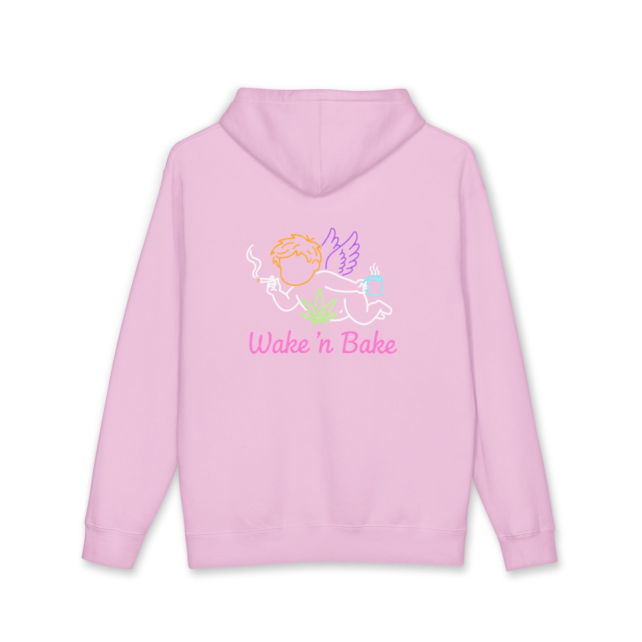Hoodie - "Baked & Bliss" Retro Sunset Cannabis Graphic Hoodie