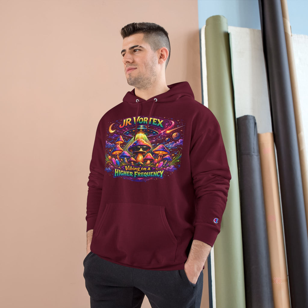 Hoodie — "Our Vortex" Psychedelic Mushroom Art Hooded Sweatshirt (Higher Frequency) Printify