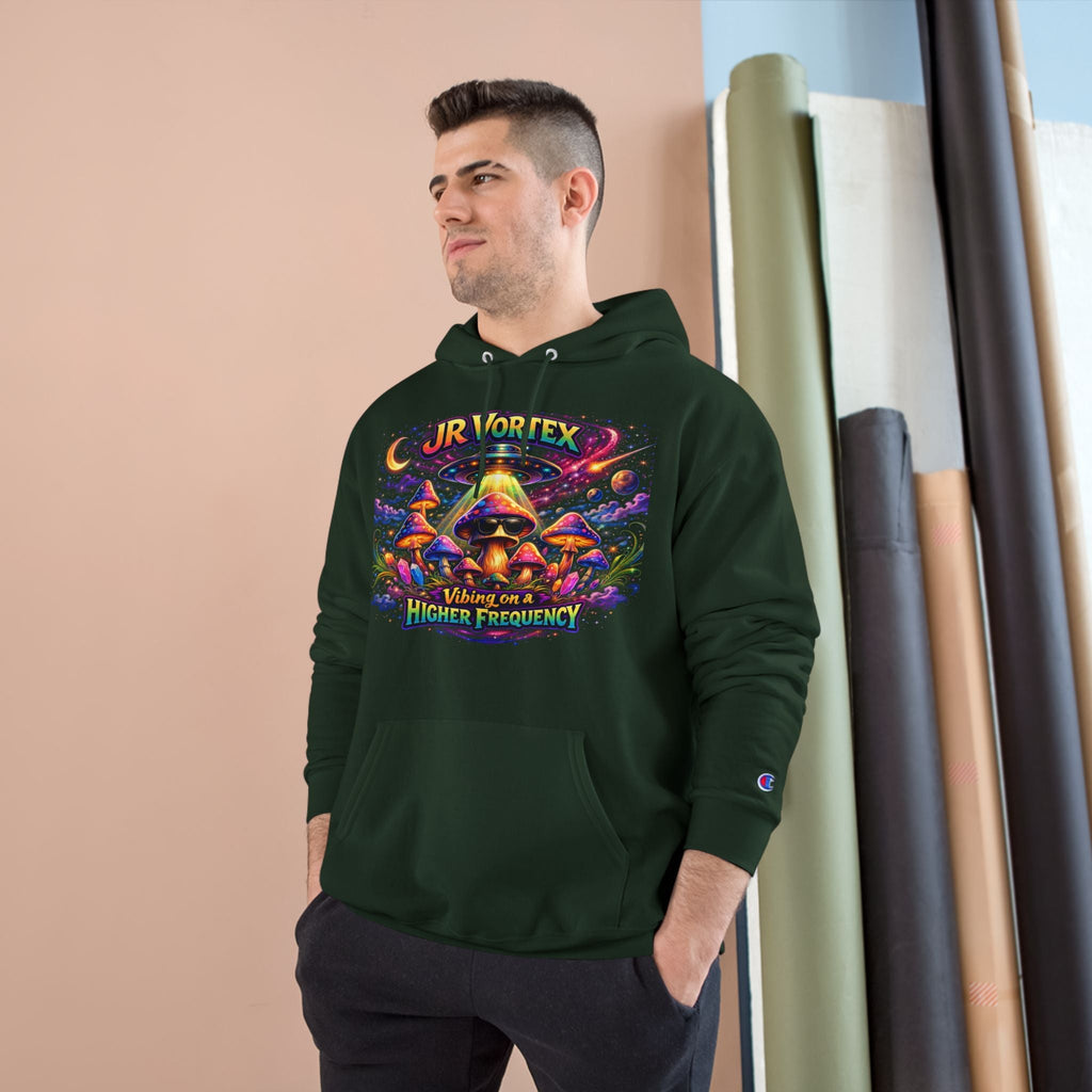 Hoodie — "Our Vortex" Psychedelic Mushroom Art Hooded Sweatshirt (Higher Frequency) Printify