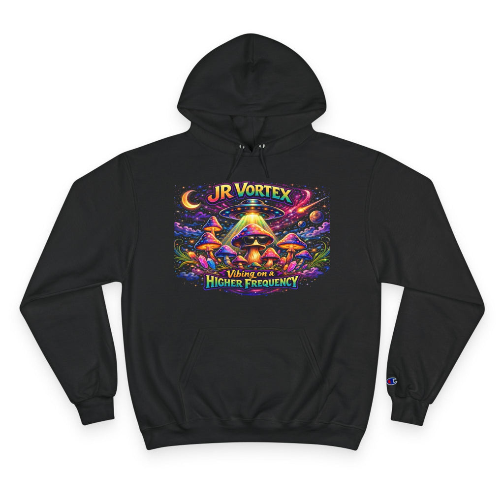 Hoodie — "Our Vortex" Psychedelic Mushroom Art Hooded Sweatshirt (Higher Frequency) Printify