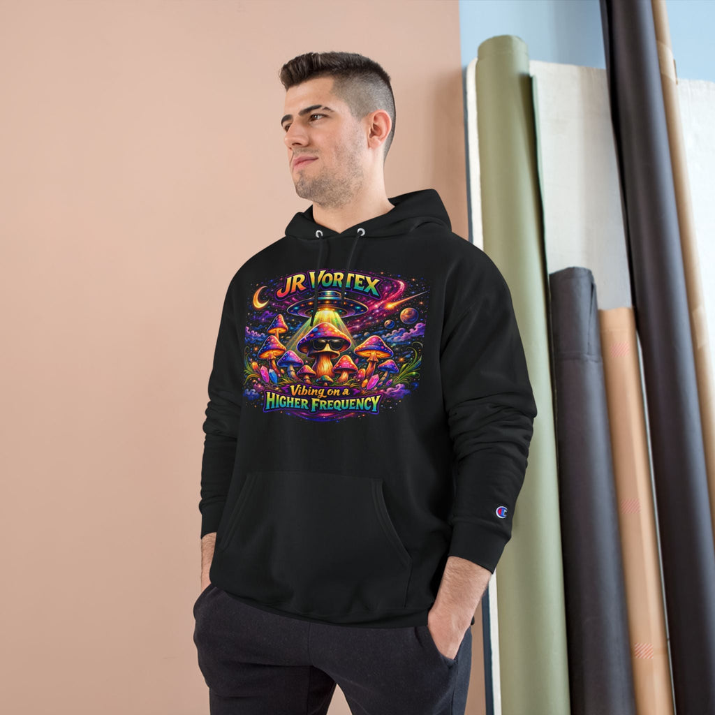 Hoodie — "Our Vortex" Psychedelic Mushroom Art Hooded Sweatshirt (Higher Frequency) Printify