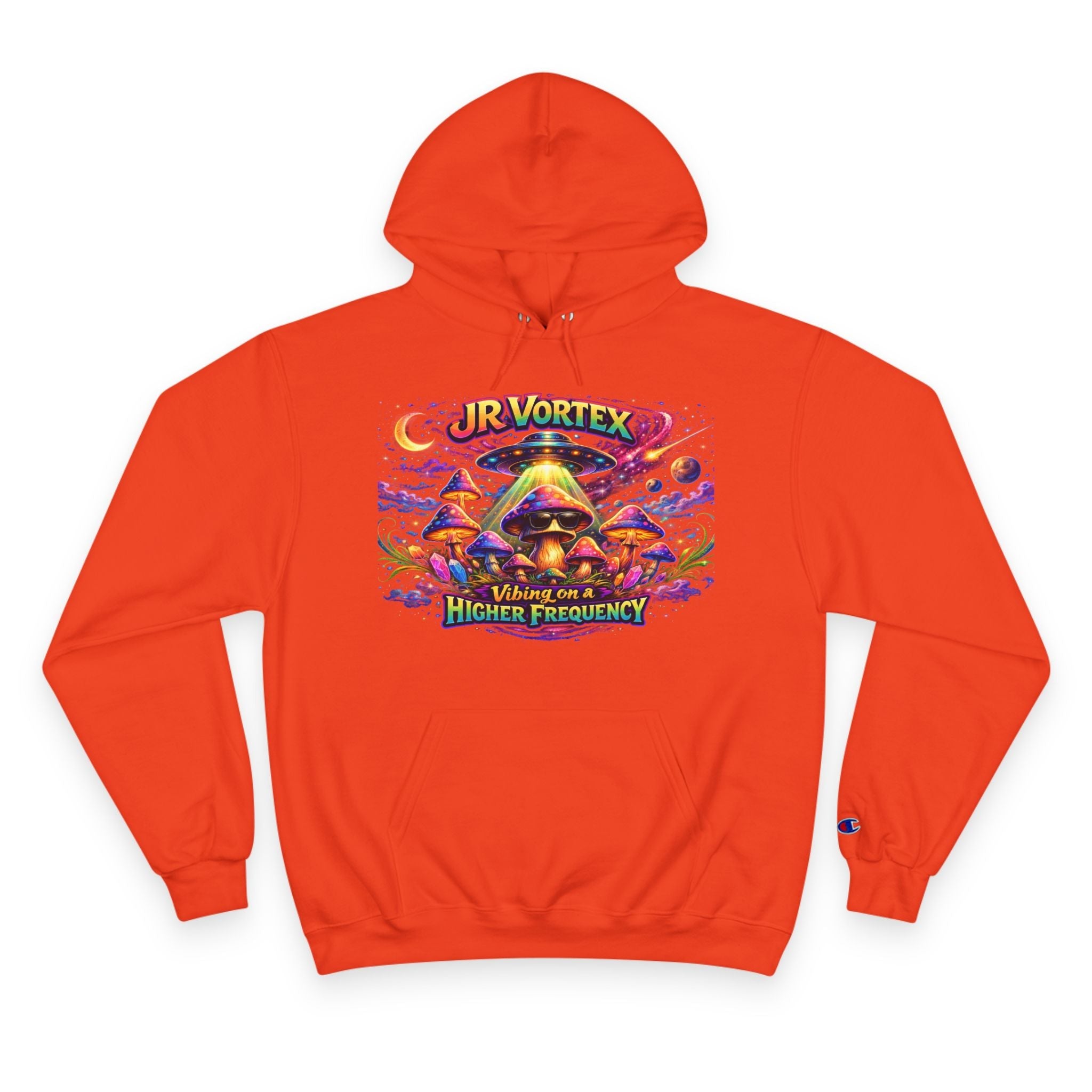 Hoodie — "Our Vortex" Psychedelic Mushroom Art Hooded Sweatshirt (Higher Frequency) Printify