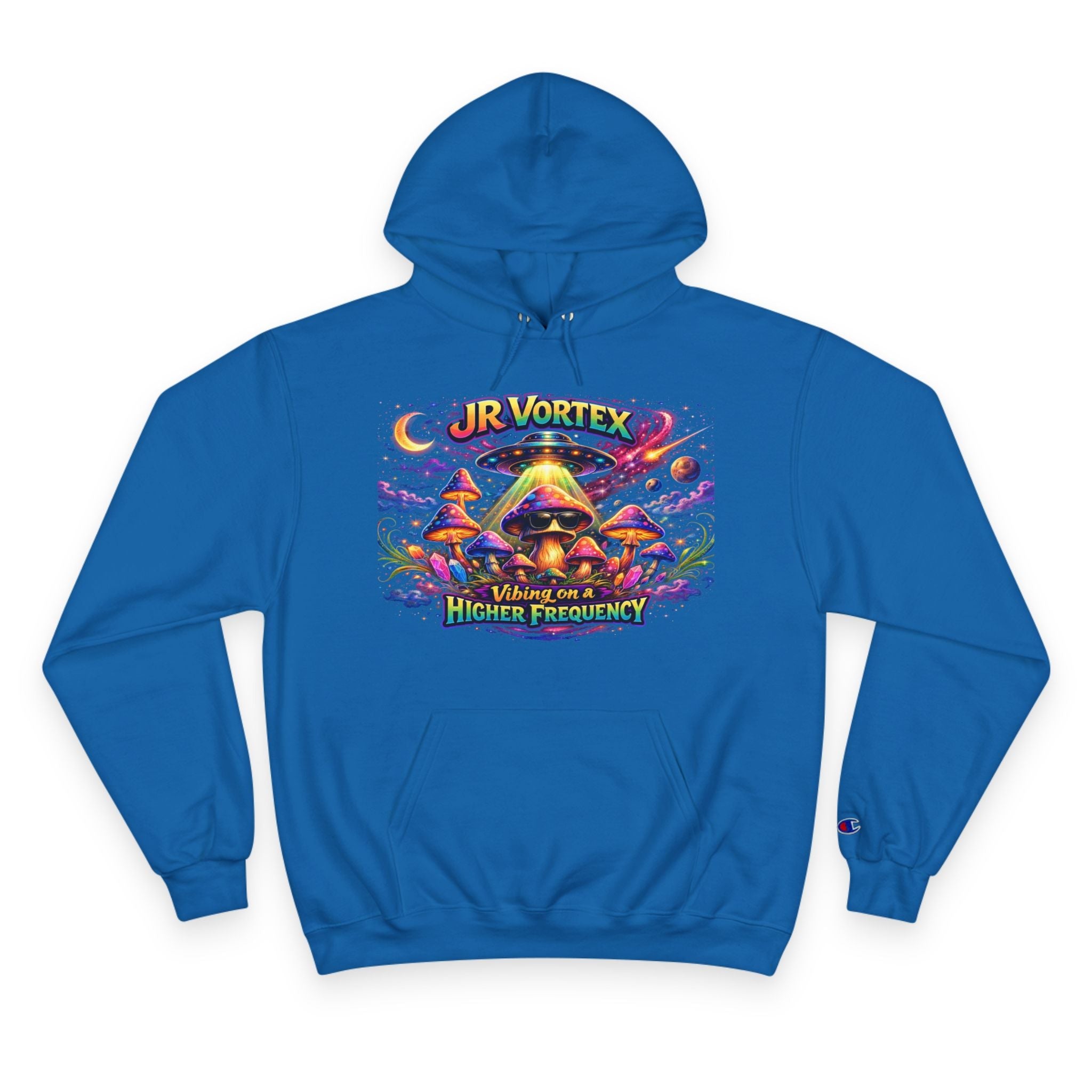Hoodie — "Our Vortex" Psychedelic Mushroom Art Hooded Sweatshirt (Higher Frequency) Printify