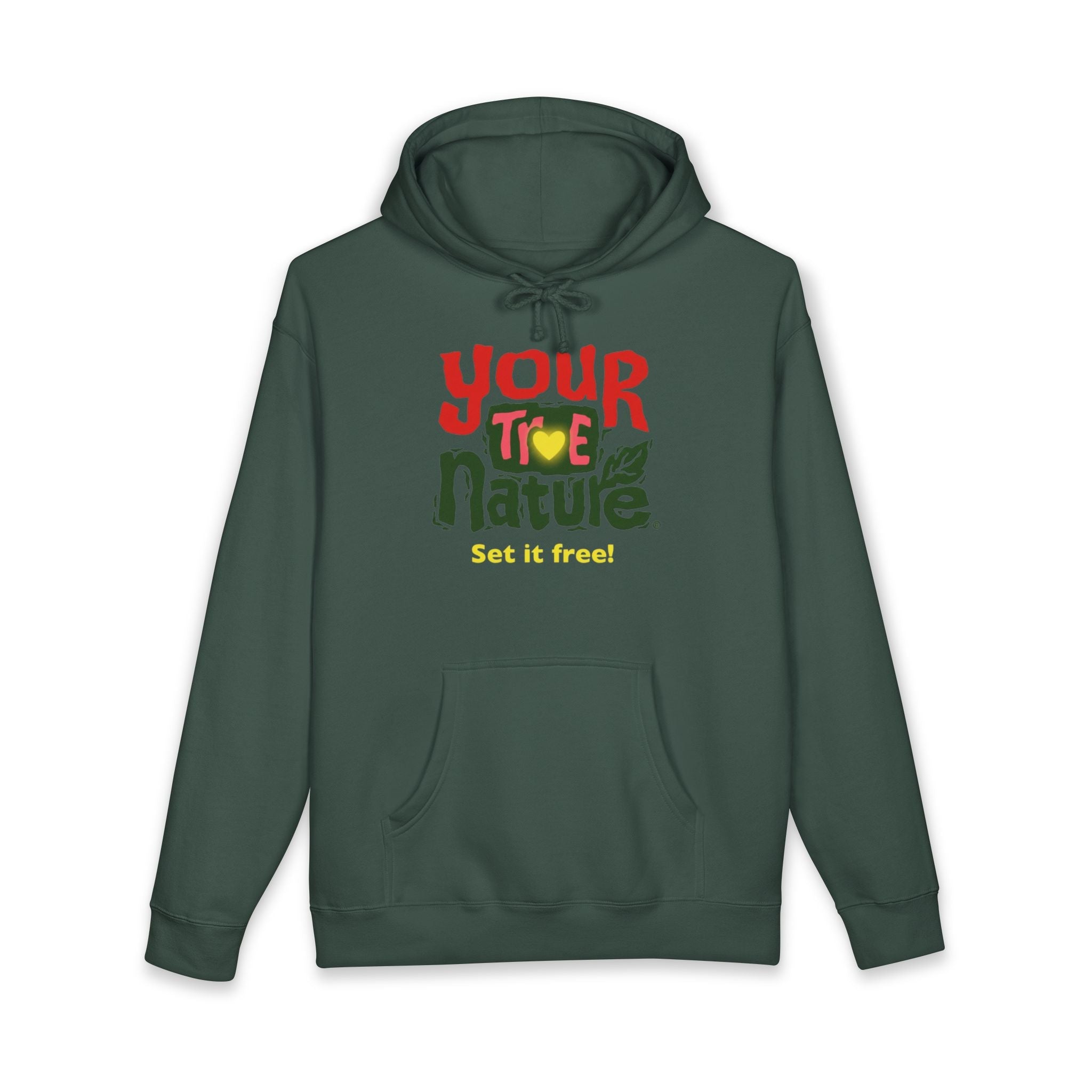Hoodie — "Your True Nature" Graphic Hoodie, Set It Free Inspirational Pull‑Over Printify