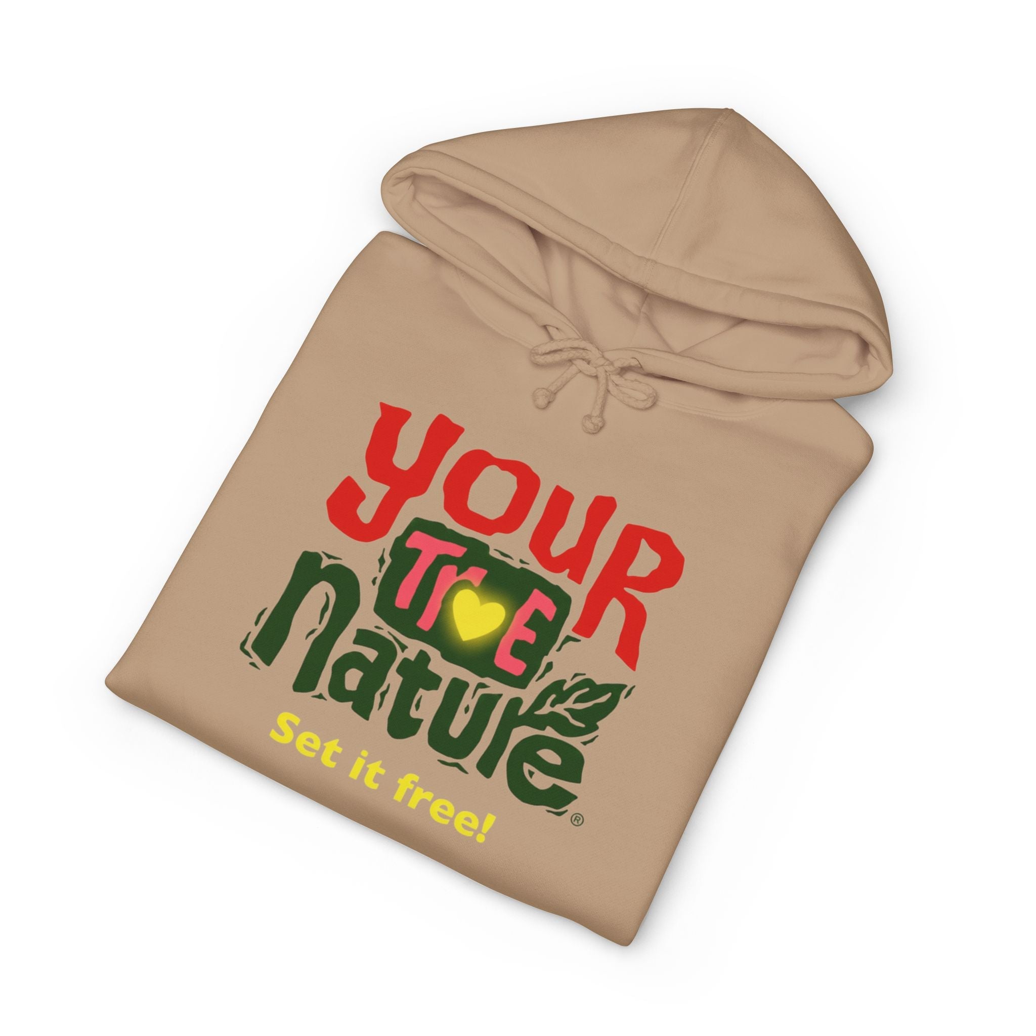 Hoodie — "Your True Nature" Graphic Hoodie, Set It Free Inspirational Pull‑Over Printify