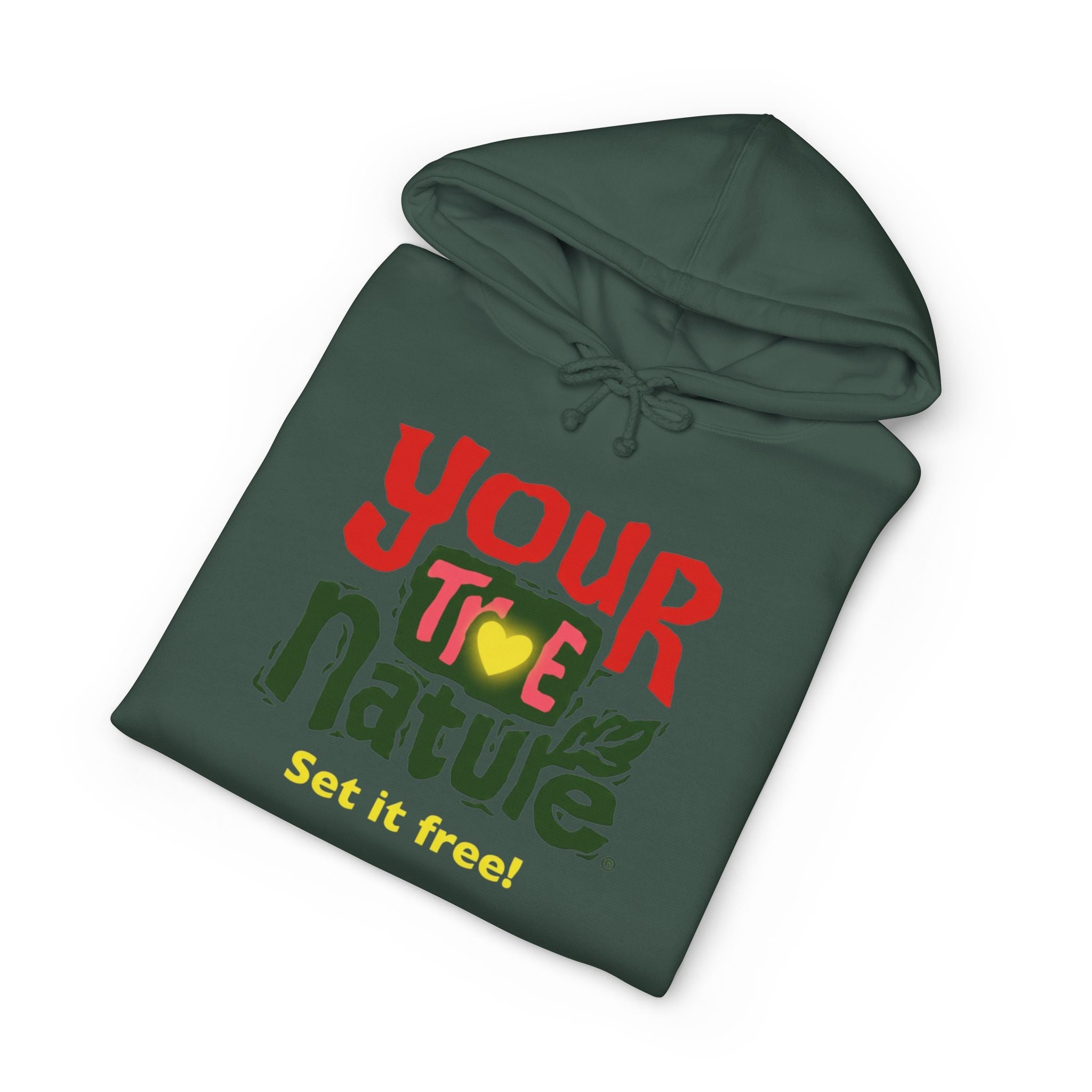 Hoodie — "Your True Nature" Graphic Hoodie, Set It Free Inspirational Pull‑Over Printify