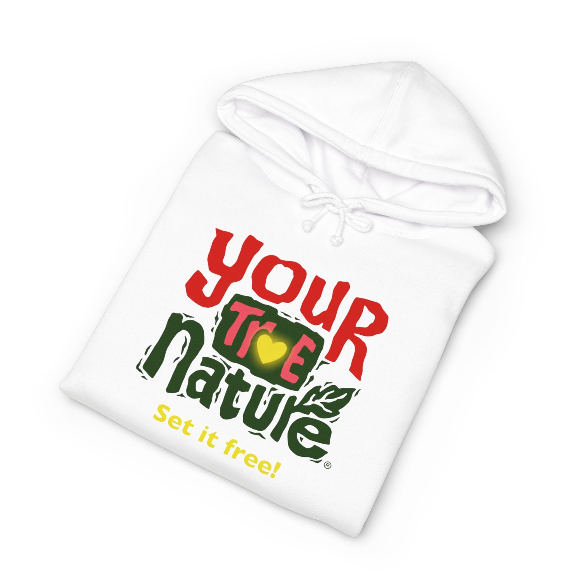 Hoodie — "Your True Nature" Graphic Hoodie, Set It Free Inspirational Pull‑Over Printify