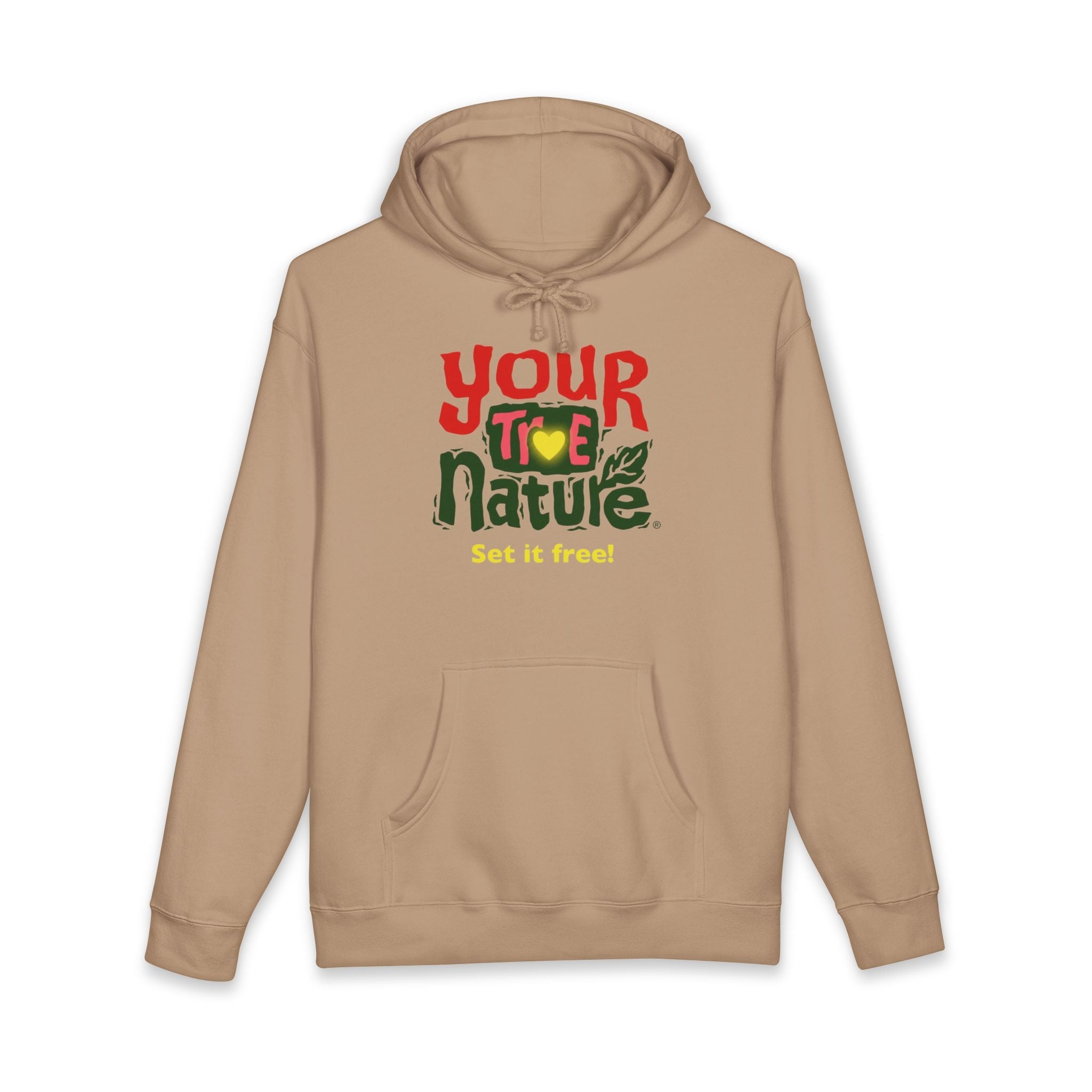 Hoodie — "Your True Nature" Graphic Hoodie, Set It Free Inspirational Pull‑Over Printify