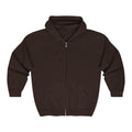 Illuminated Skull Zip Hoodie — All-Seeing Eye Graphic Back Printify